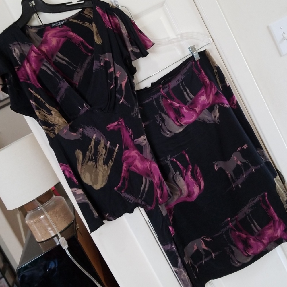 Betsey Johnson Silk Set